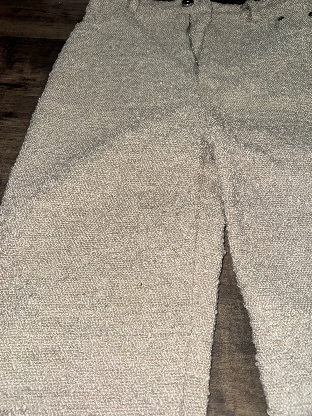 Manière De Voir Bouclé Wide Leg Trousers Cream Tweed Old Money UK 6 US 2 - Picture 5 of 10